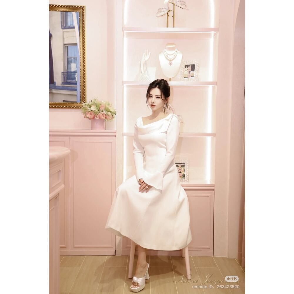 NANA JACQUELINE Giselle Dress (White) M